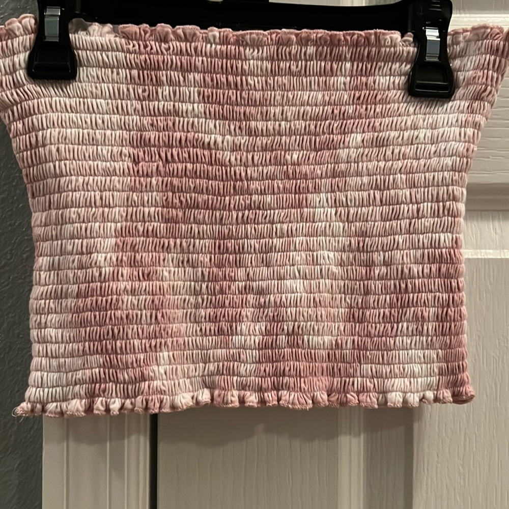 Hollister Pink Ribbed Tube Top | Size Small
